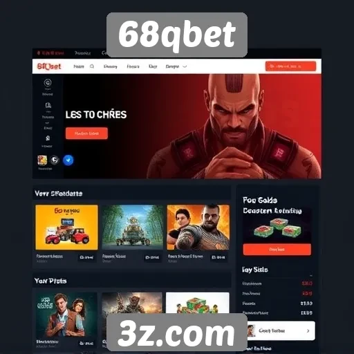 Interface do usuário do site 68qbet é intuitiva